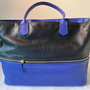 Longchamp Leather Expandable Tote Bag